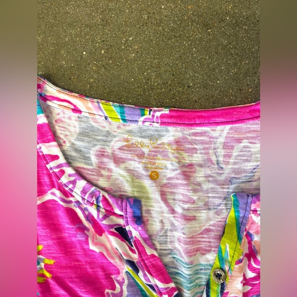 Lilly Pulitzer Havana Tipping Point Swing Mini Dress Asymmetrical sz SMALL - Picture 6 of 9